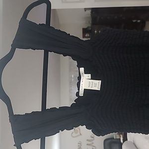 MAX STUDIO Black Maxi Tube DRESS sz Large